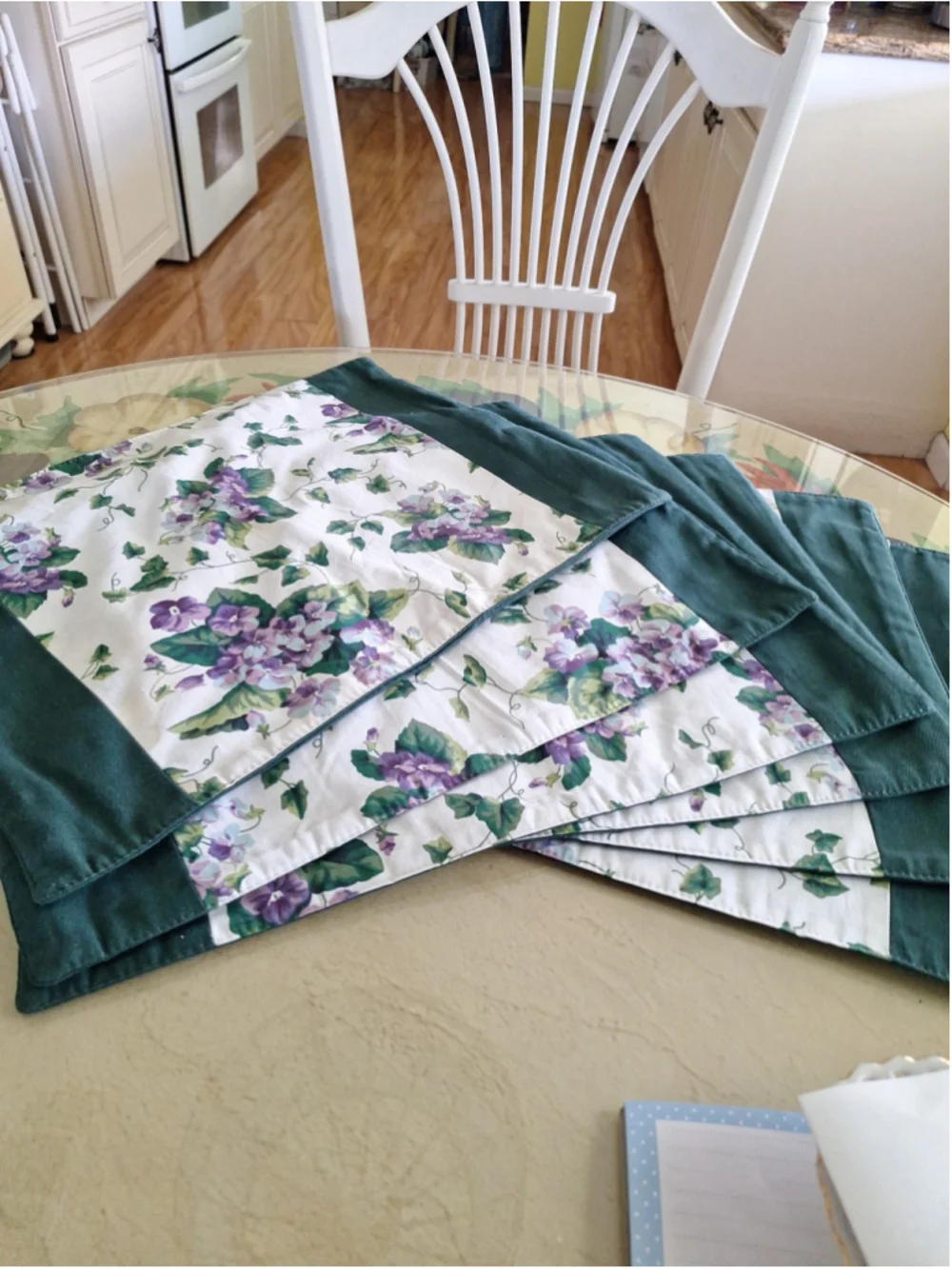6 handmade placemates